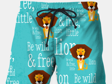 Be Wild and Free, Little Lion Swim Shorts Sale