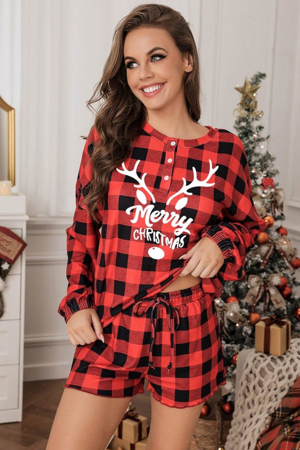 Christmas Plaid Loungewear Discount