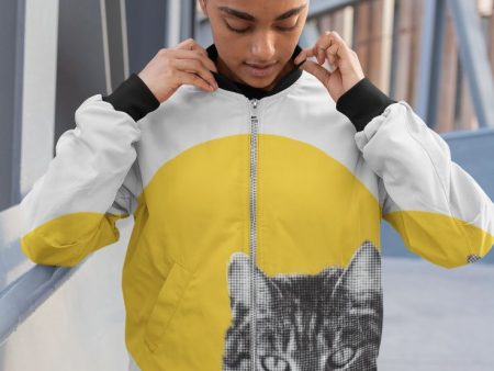 Cat stare Kid s sweater (2) Bomber Jacket Online now