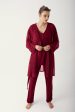 Shopymommy 12309 Chiffon 3-Pieces Maternity & Nursing Pajamas With on Sale