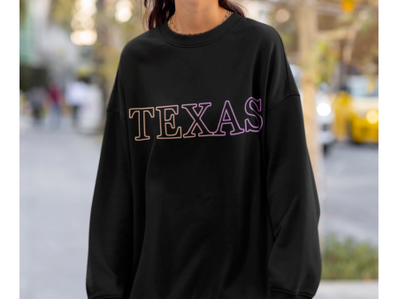 Womens Texas Gradient Crewneck Sweatshirt Cheap