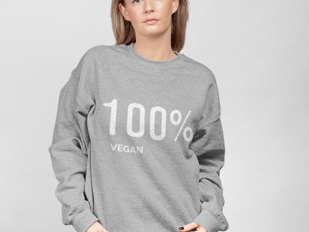 Womens 100% Vegan Logo Sweatshirt Fashion