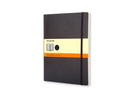 Moleskine Soft Extra Large Ruled Notebook Black Online Sale