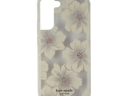 Kate Spade New York Defensive Hardshell Case for Samsung Galaxy S22+ (Hollyhock Floral Clear) on Sale