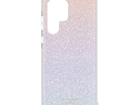 Kate Spade New York Defensive Hardshell Case for Samsung Galaxy S22 Ultra Ombre Glitter Cheap